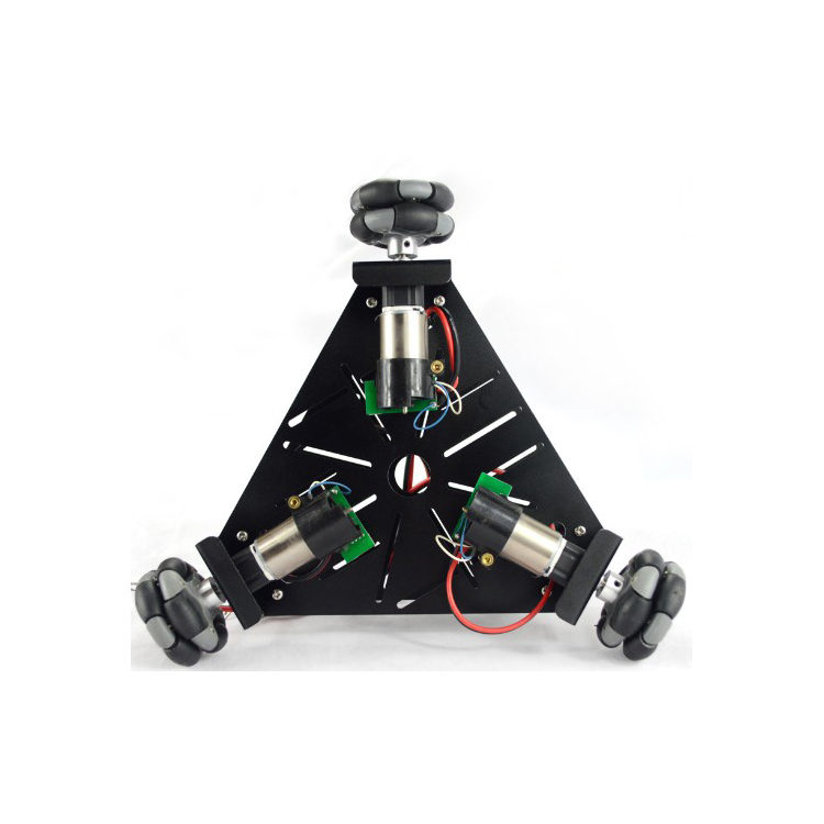 Omni Wheel Robot Platform Chassis with Encoder - Black - 15001B - Image 2