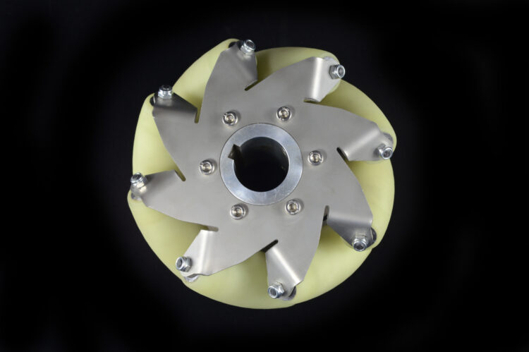 6 inches Industrial Mecanum Wheel with 8 PU Roller - 14169R