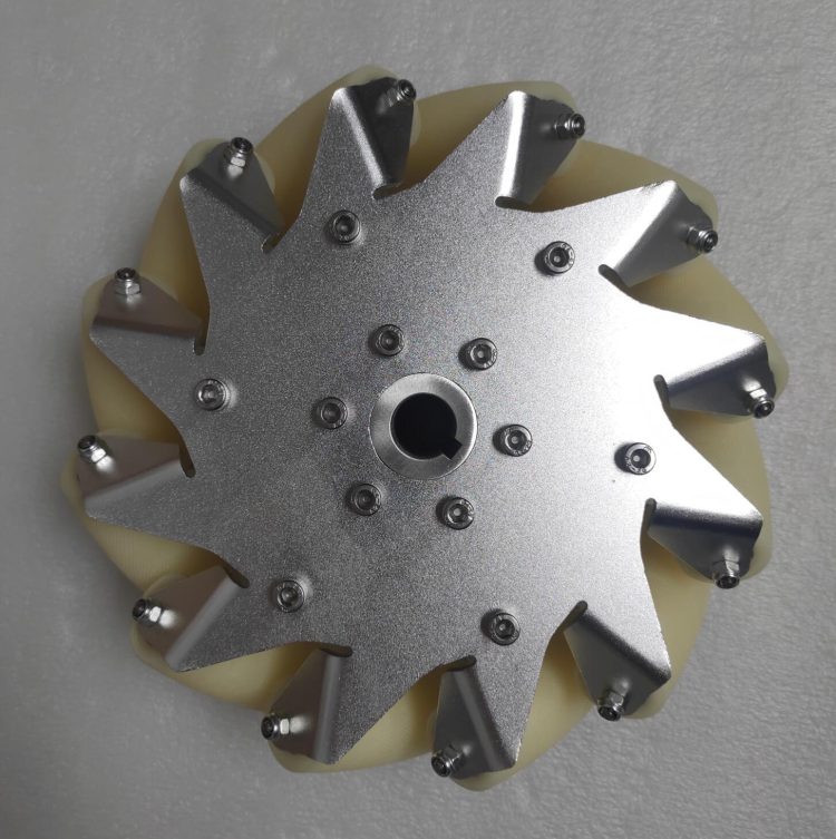 203mm Aluminum Mecanum Wheel with Right Bearing Rollers - 14128R