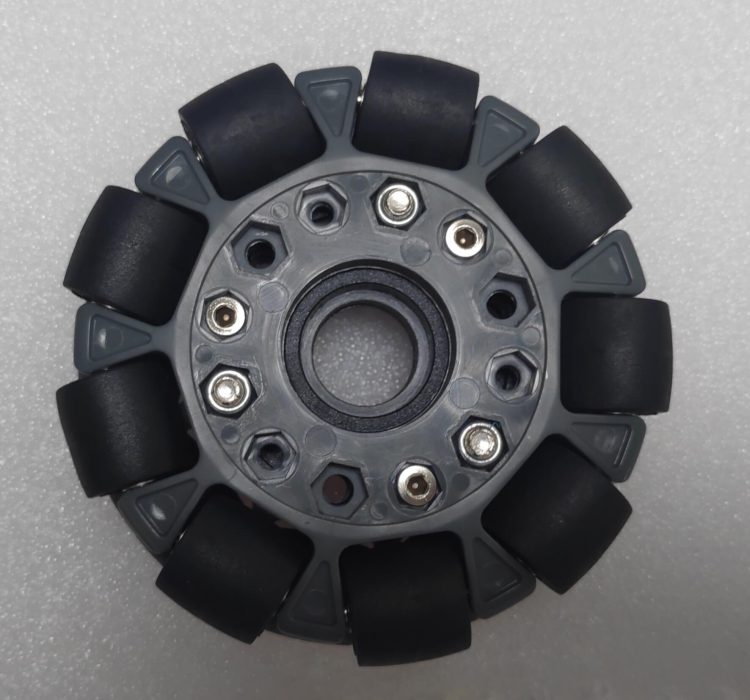 100mm Double Nylon Rubber Omni Wheel with Bearing Rollers - 14041