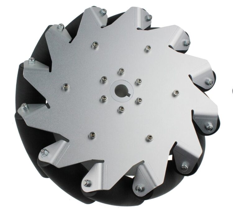 10 inches Aluminum Mecanum Wheel Right with Bearing Rollers - 14131R